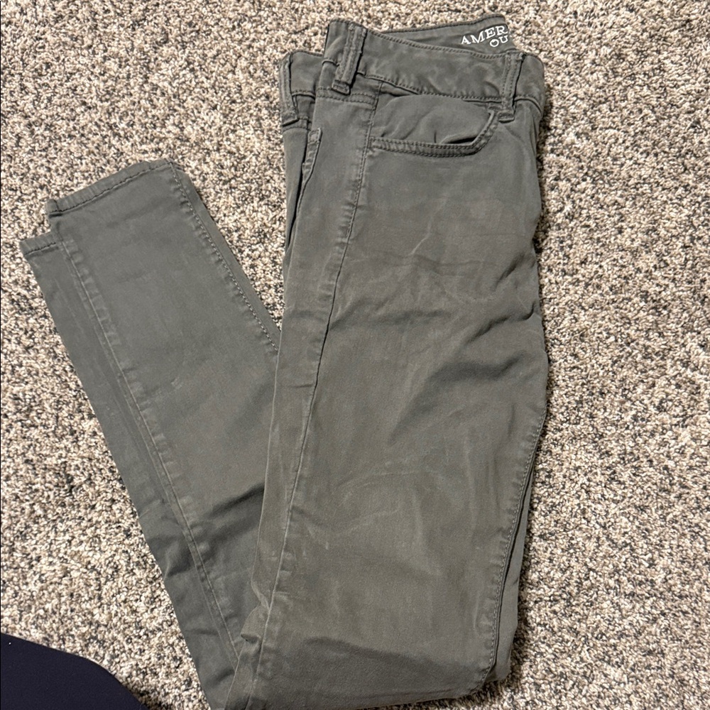 American Eagle Outfitters Gray Skinny Jeans